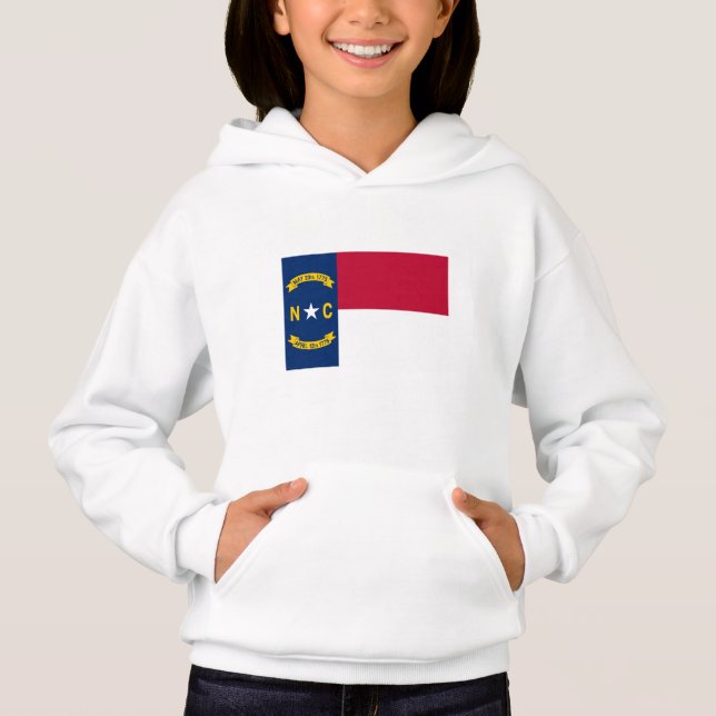 Staatsflagge North Carolina Hoodie (Vorderseite)