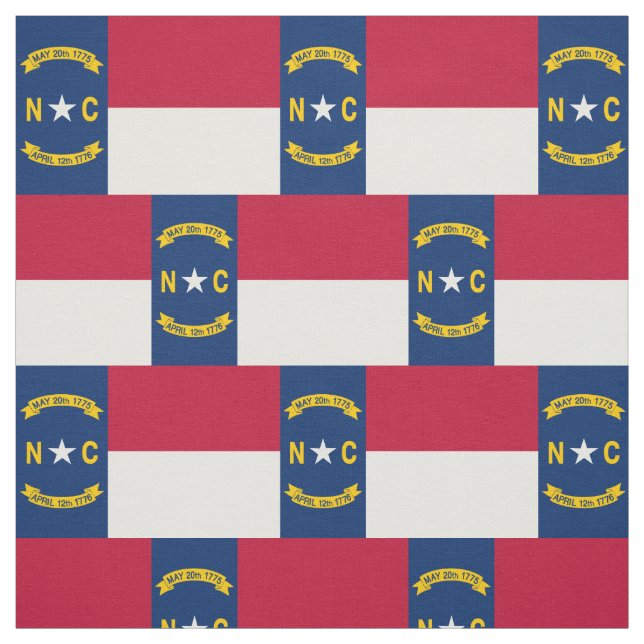 Staatsflagge North Carolina Stoff (Muster)