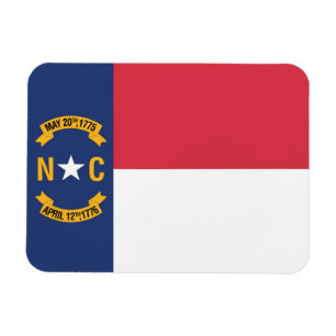 Staatsflagge North Carolina, USA Magnet