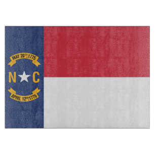 Staatsflagge North Carolina, USA Schneidebrett