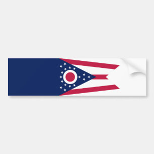 Staatsflagge Ohio Autoaufkleber
