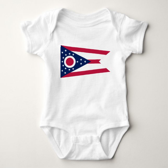 Staatsflagge Ohio Baby Strampler (Vorderseite)