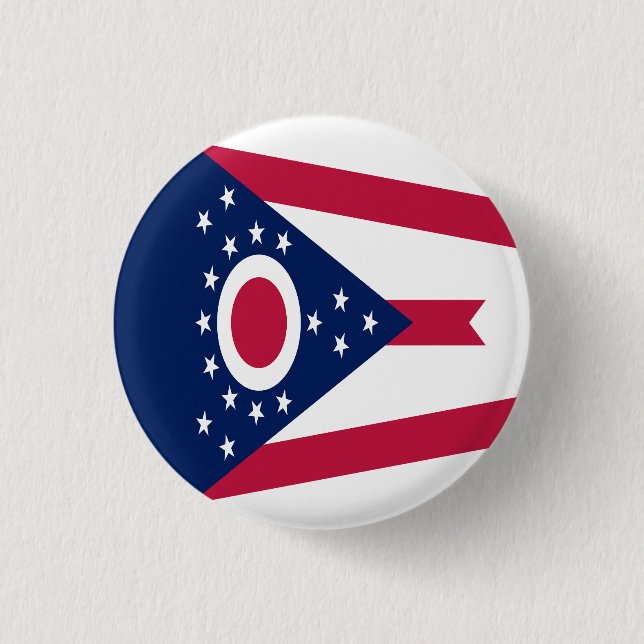 Staatsflagge Ohio Button (Vorderseite)