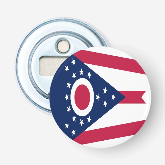 Staatsflagge Ohio Flaschenöffner (Vorderseite)