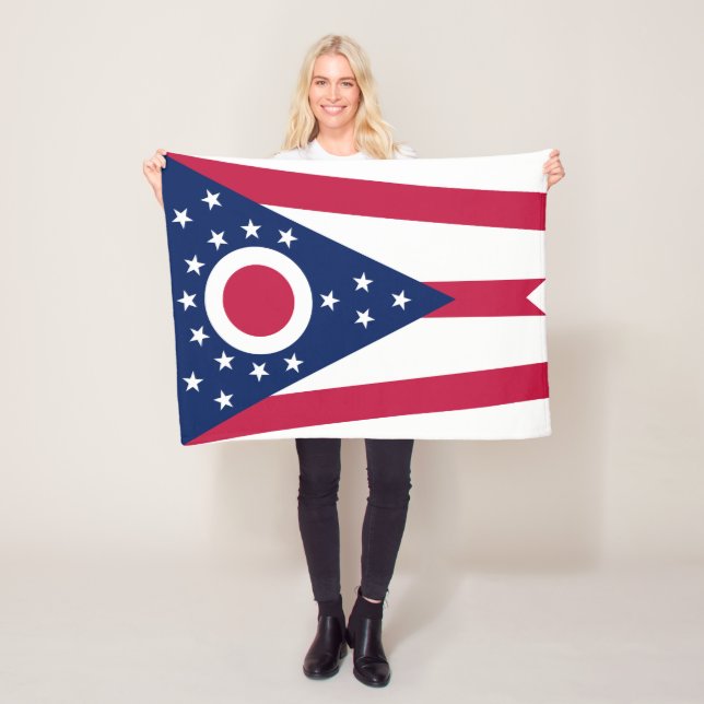 Staatsflagge Ohio Fleecedecke (Beispiel)