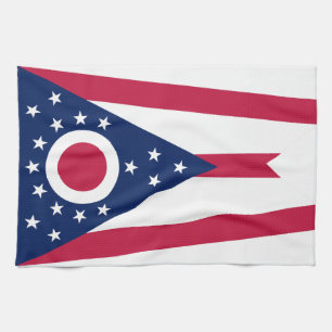 Staatsflagge Ohio Geschirrtuch