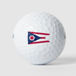 Staatsflagge Ohio Golfball