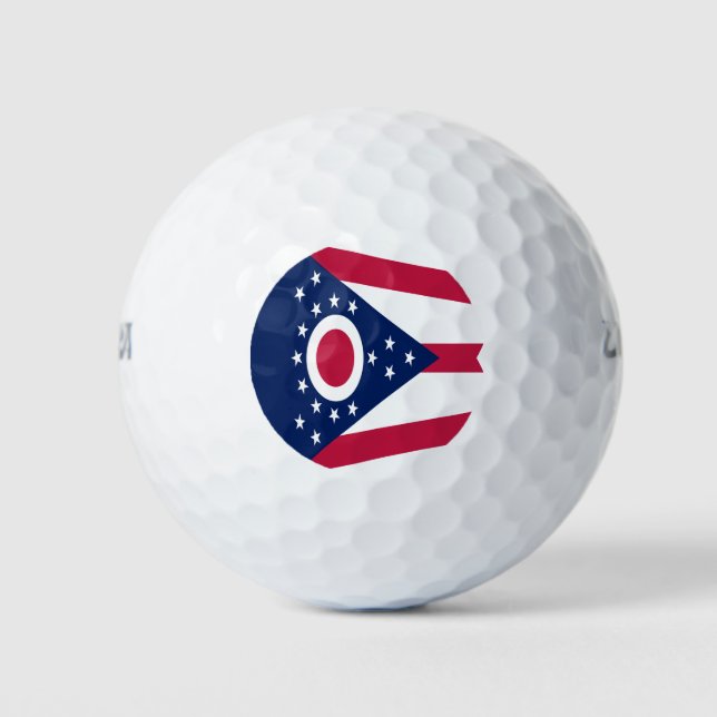 Staatsflagge Ohio Golfball (Vorderseite)