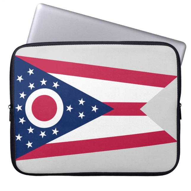 Staatsflagge Ohio Laptopschutzhülle (Vorderseite)