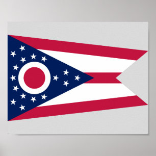 Staatsflagge Ohio Poster