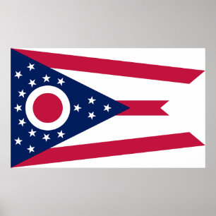 Staatsflagge Ohio Poster