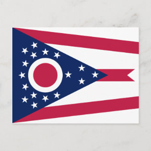 Staatsflagge Ohio Postkarte