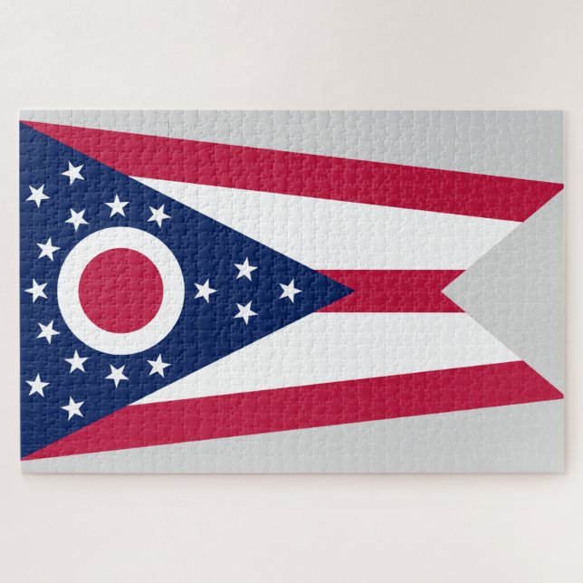 Staatsflagge Ohio Puzzle (Horizontal)