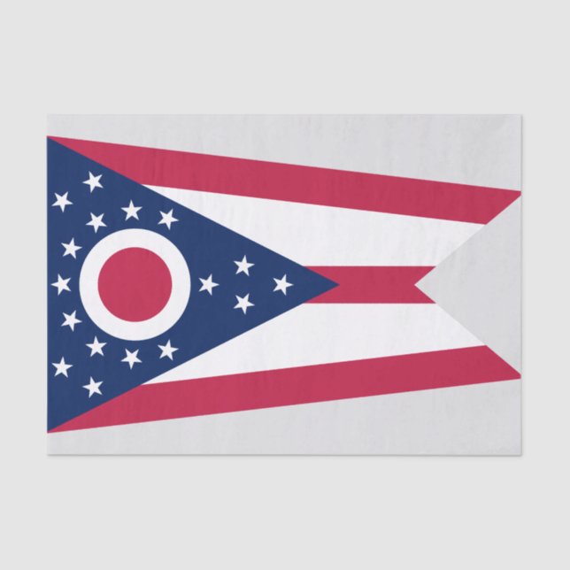 Staatsflagge Ohio Seidenpapier (Vorderseite)