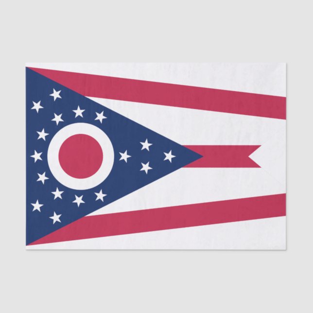 Staatsflagge Ohio Seidenpapier (Vorderseite)
