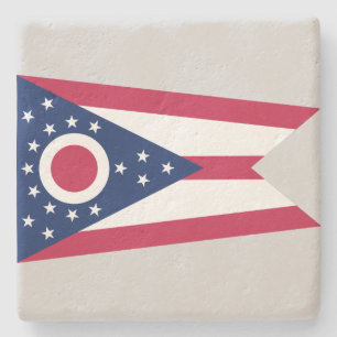 Staatsflagge Ohio Steinuntersetzer