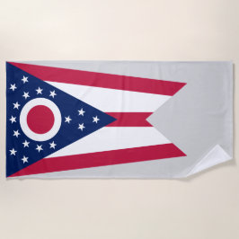 Staatsflagge Ohio Strandtuch
