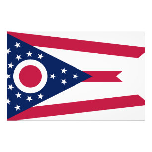 Staatsflagge Ohio USA Fotodruck