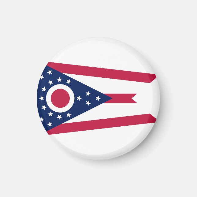 Staatsflagge Ohio USA Magnet (Vorne)
