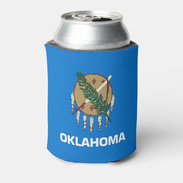 Staatsflagge Oklahoma Dosenkühler (Kanne Rückseite)