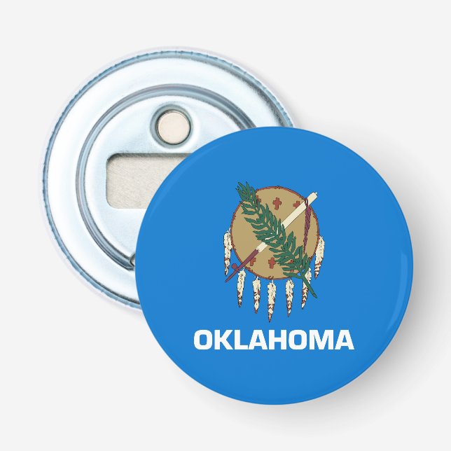 Staatsflagge Oklahoma Flaschenöffner (Vorderseite)