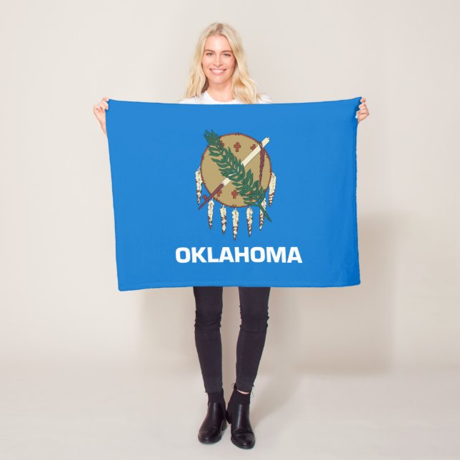 Staatsflagge Oklahoma Fleecedecke (Beispiel)