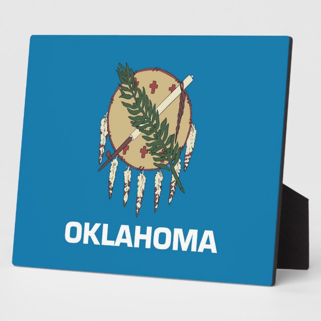 Staatsflagge Oklahoma Fotoplatte (Seite)