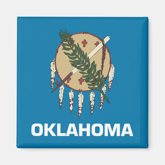 Staatsflagge Oklahoma Magnet (Vorne)