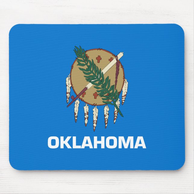 Staatsflagge Oklahoma Mousepad (Vorne)