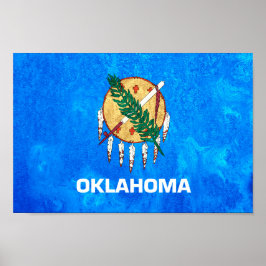 Staatsflagge Oklahoma Poster