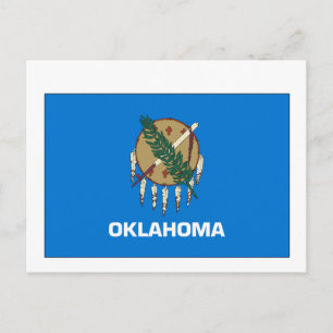 Staatsflagge Oklahoma Postkarte