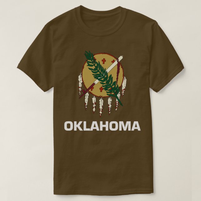 Staatsflagge Oklahoma T-Shirt (Design vorne)
