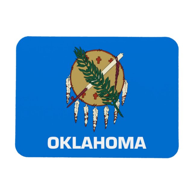 Staatsflagge Oklahoma, USA Magnet (Horizontal)