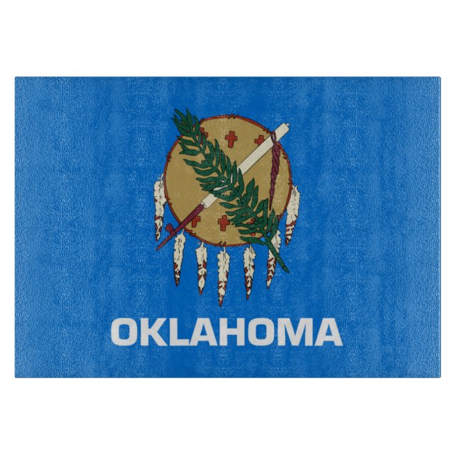 Staatsflagge Oklahoma, USA Schneidebrett (Vorderseite)