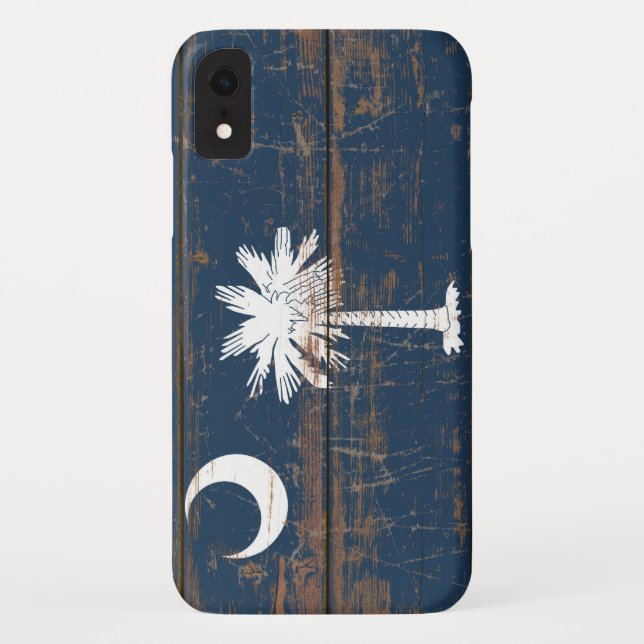 Staatsflagge "Old Wooden South Carolina" Case-Mate iPhone Hülle (Rückseite)