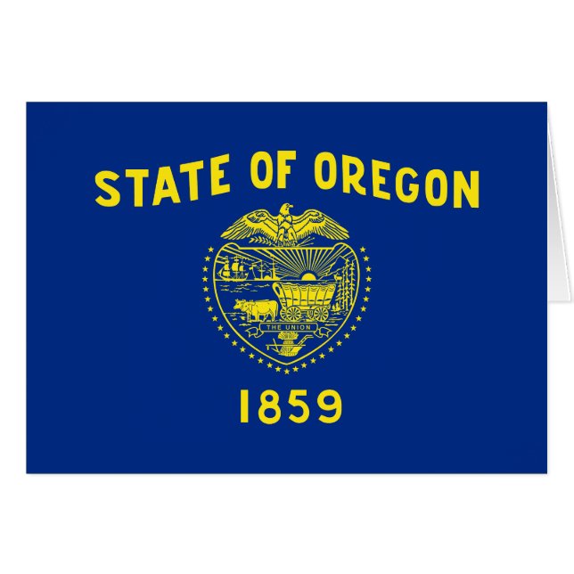 Staatsflagge Oregon (Vorderseite (Horizontal))