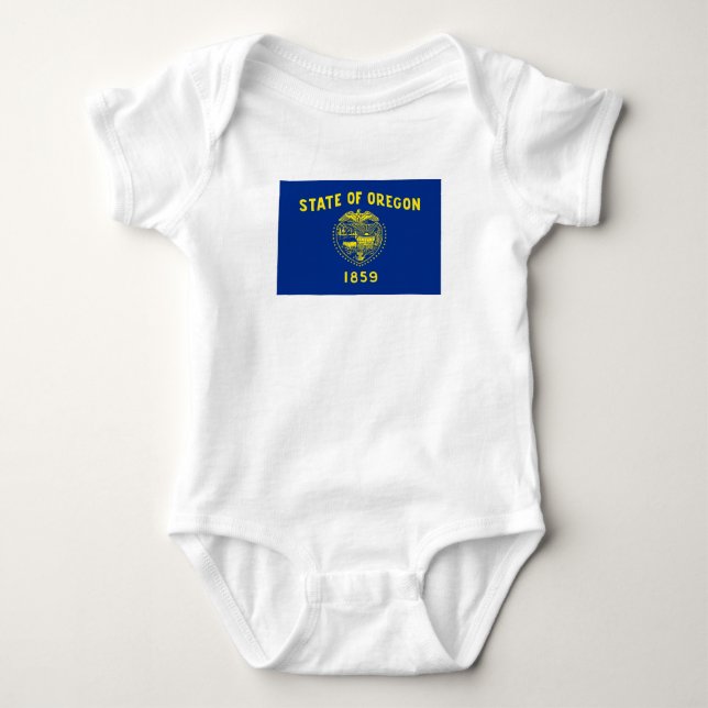 Staatsflagge Oregon Baby Strampler (Vorderseite)