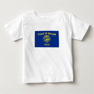 Staatsflagge Oregon Baby T-shirt
