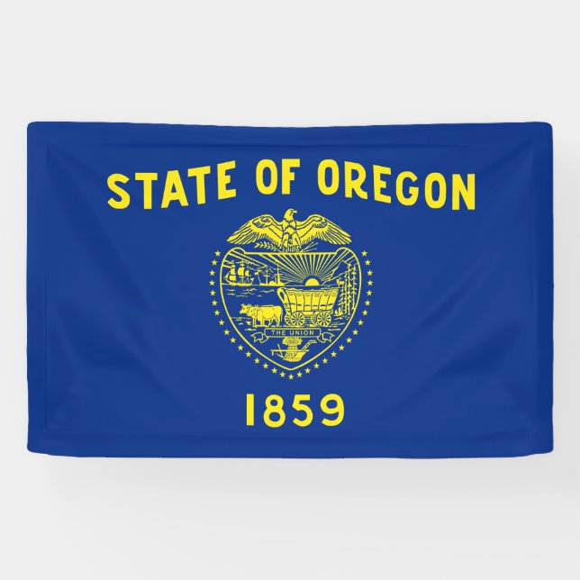 Staatsflagge Oregon Banner (Horizontal)