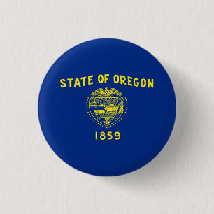 Staatsflagge Oregon Button