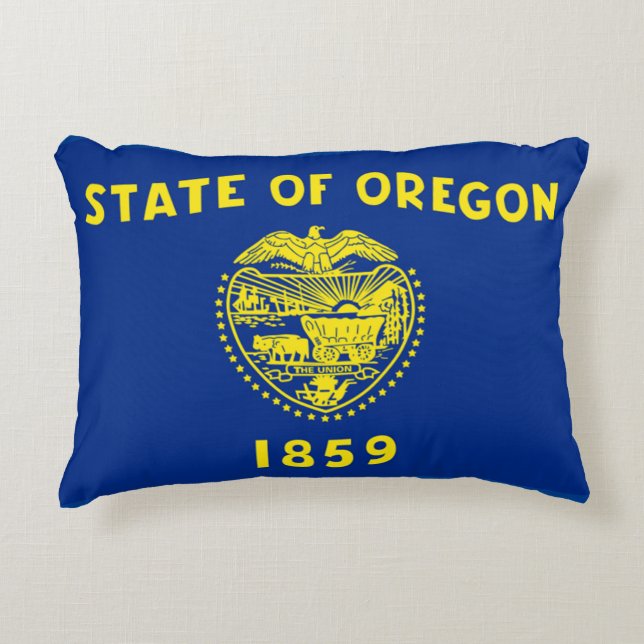 Staatsflagge Oregon Dekokissen (Vorderseite)