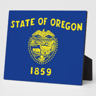 Staatsflagge Oregon Fotoplatte