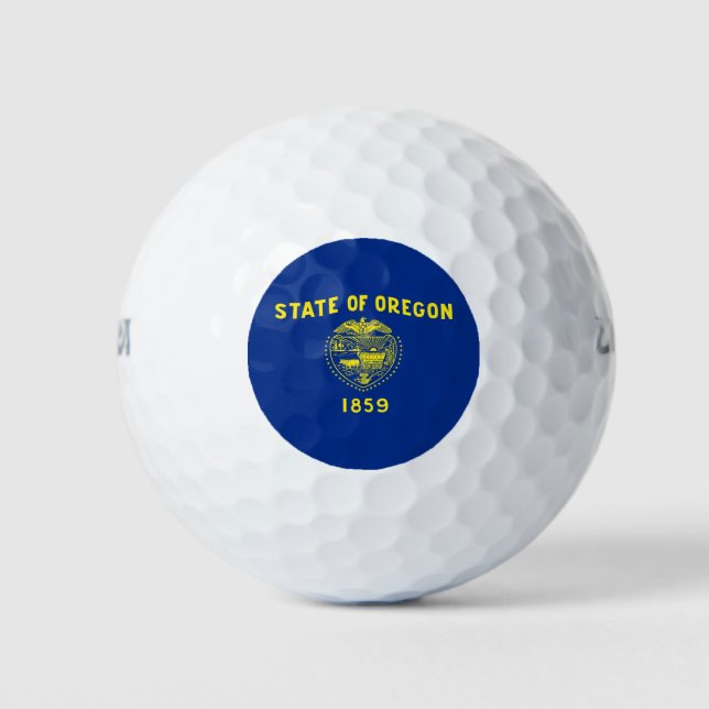 Staatsflagge Oregon Golfball (Vorderseite)