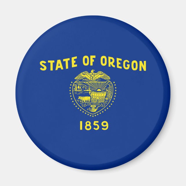 Staatsflagge Oregon Magnet (Vorne)