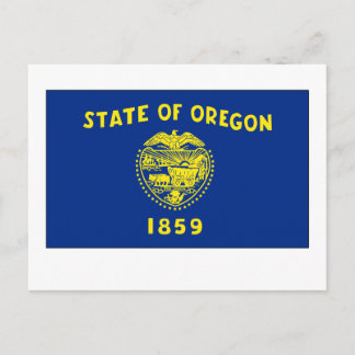 Staatsflagge Oregon Postkarte