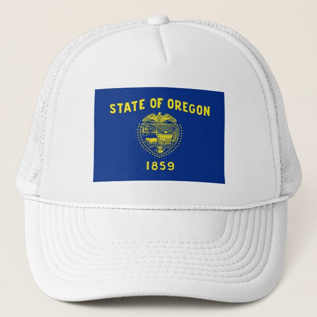 Staatsflagge Oregon Truckerkappe (Vorderseite)