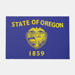 Staatsflagge Oregon, USA Fußmatte