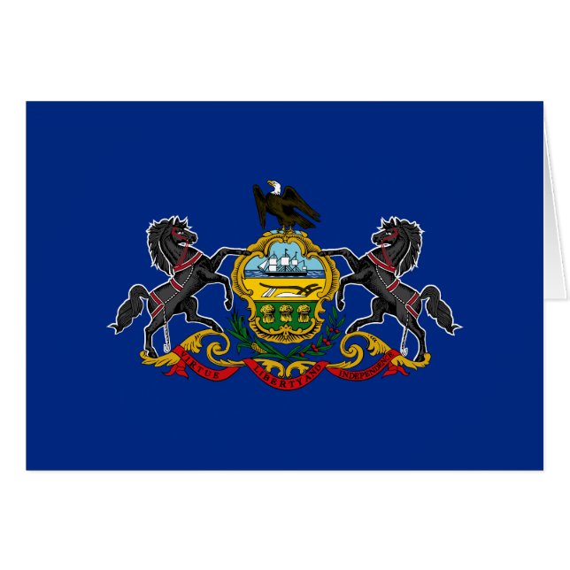 Staatsflagge Pennsylvania (Vorderseite (Horizontal))