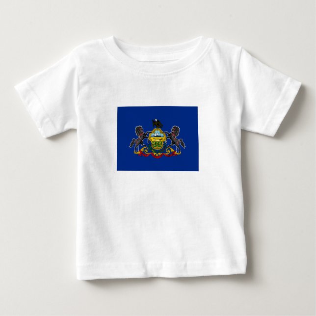 Staatsflagge Pennsylvania Baby T-shirt (Vorderseite)