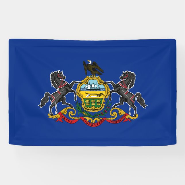 Staatsflagge Pennsylvania Banner (Horizontal)